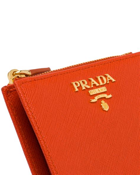 prada zip-around saffiano-leather logo wallet|prada small saffiano leather wallet.